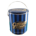 Tubby Metal Popcorn Tin Box &amp; Tin Bucket Series Cubeta Estanho